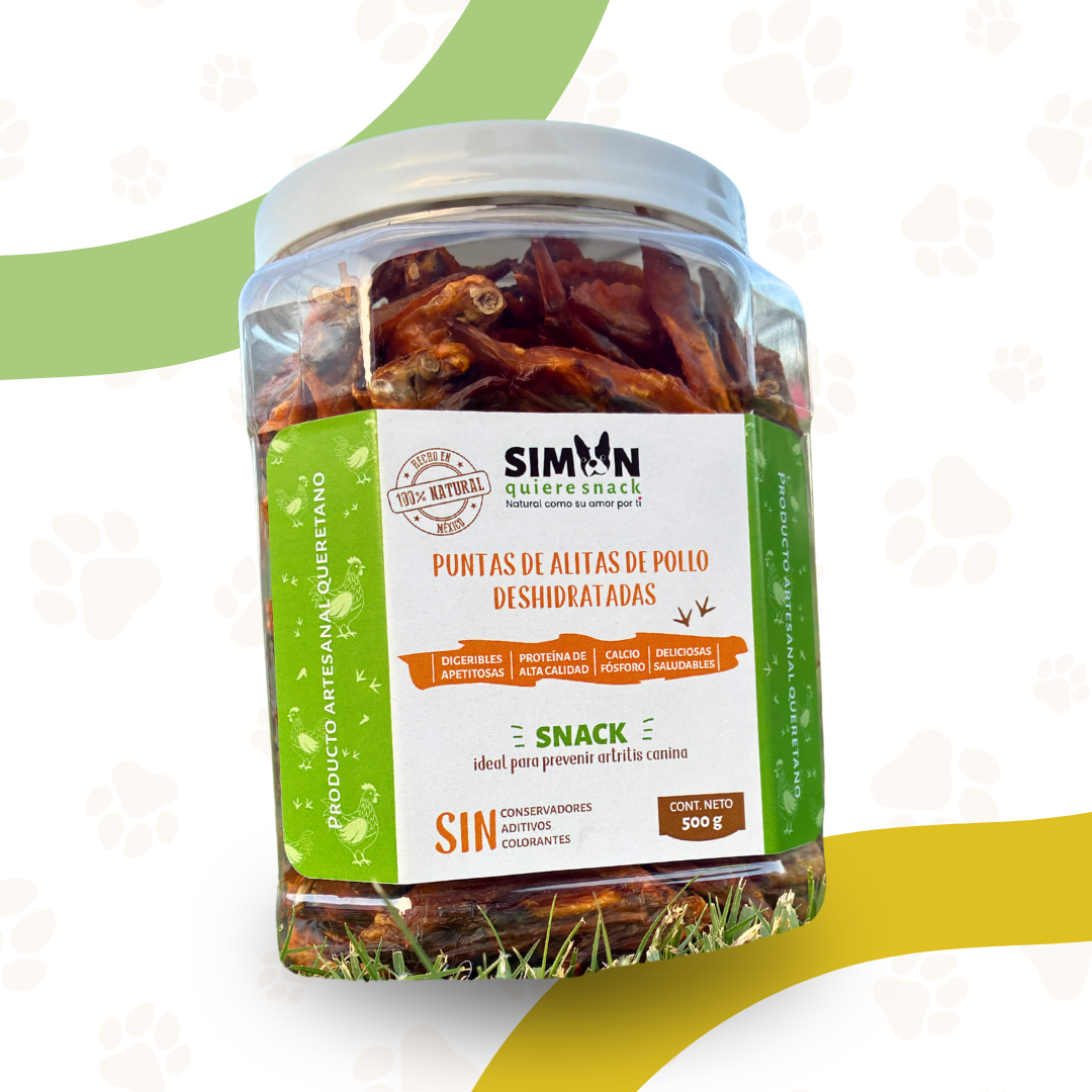 Snack para Mascota - Alita de Pollo Deshidratada