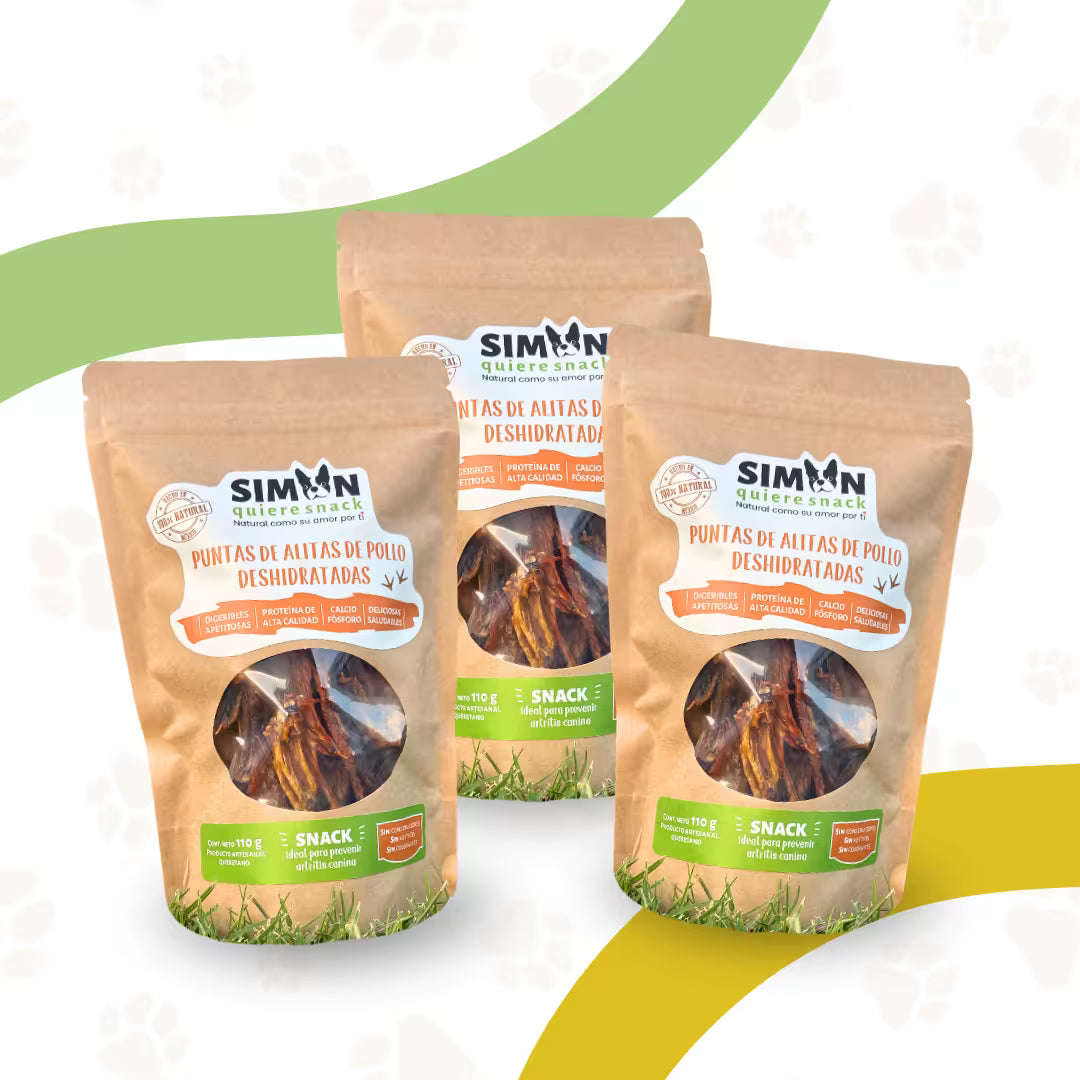 Snack para Mascota - Alita de Pollo Deshidratada