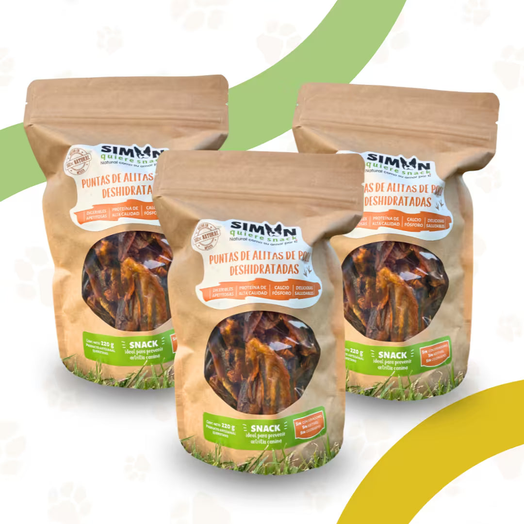Snack para Mascota - Alita de Pollo Deshidratada